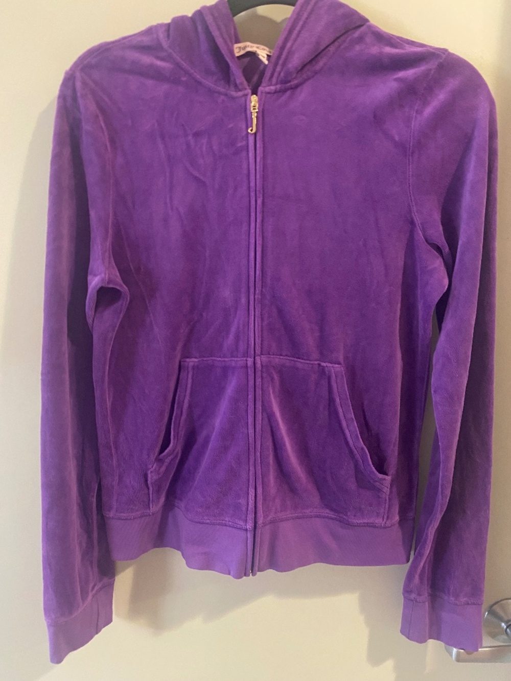 Juicy Couture  Original Zip Hoodie Barney Purple Y2K Sweater, XL